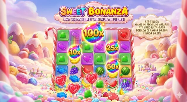 Sweet Bonanza RTP yang rata-rata berada di angka 96