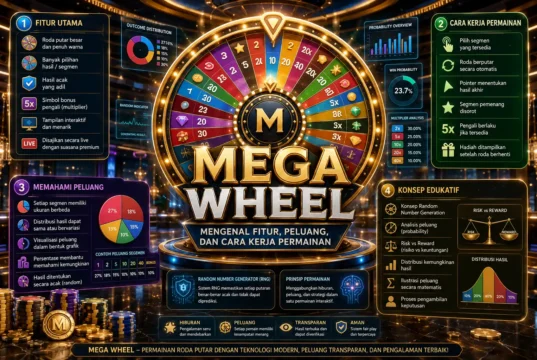 Mega Wheel Mengenal Fitur, Peluang, dan Cara Kerja Permainan Mega Wheel